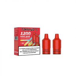Pack de 2 Pods Tornado Mini 2ml 20mg Fumot Fraise Pastèque