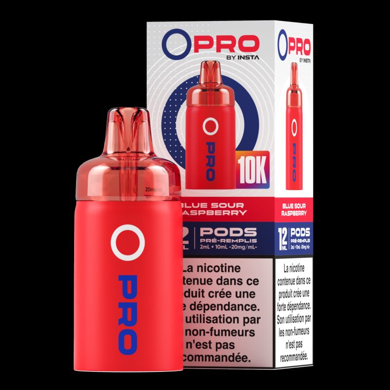 Cartouche OPRO IA 10000 Refill 10 2ml 20mg Instafill - Framboise Bleue Acidulée