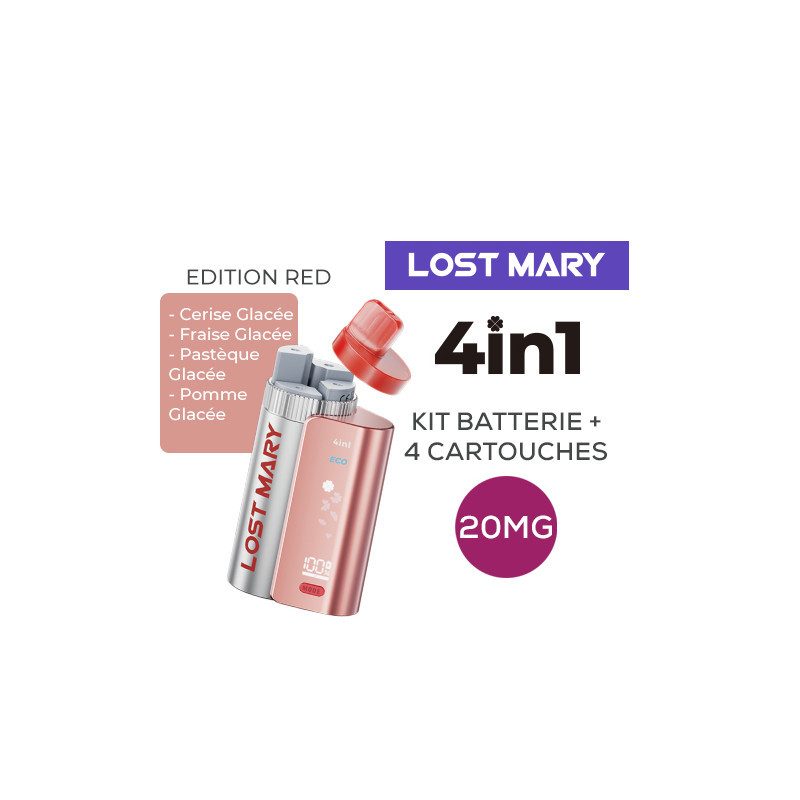 Pack 4en1 Red Lost Mary 20mg Pack 4en1 Red Lost Mary 20mg