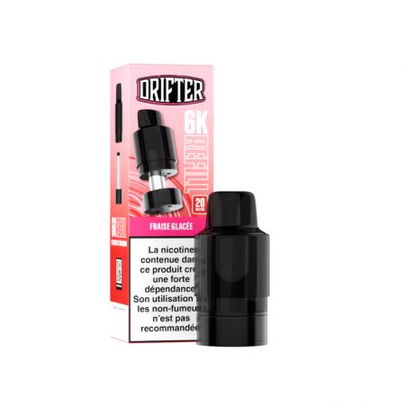 Cartouche Drifter Bar 6000 Refill 10+2ml 20mg Drifter Fraise Glacée
