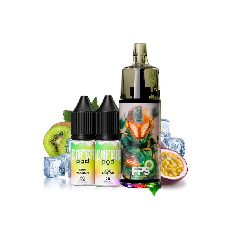 Kiwi Passion - Pack Pod Tank 30k - 1000mAh 10ml / 2% - FPS Kiwi Passion - Pack Pod Tank 30k - 1000mAh 10ml / 2% - FPS