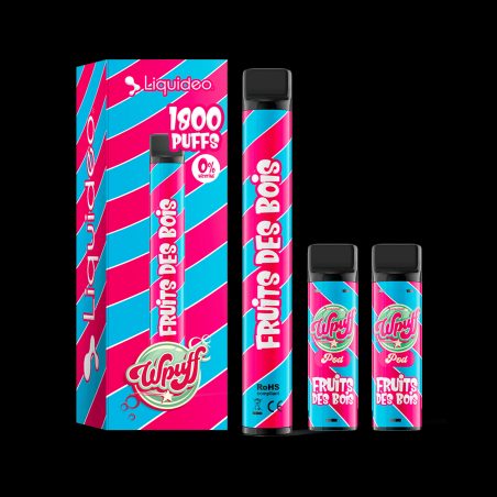 Fruits des bois - Starter Kit Wpuff 600 Original Pod 2ml - Liquideo - Boite