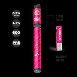 Fruits Rouges - Starter Kit Wpuff 600 Original Pod 2ml - Liquideo - Infos