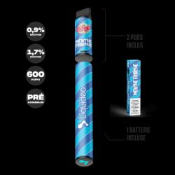 Menthe Fraiche - Starter Kit Wpuff 600 Original Pod 2ml - Liquideo - Infos