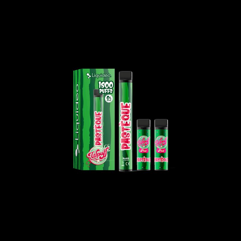 Pastèque - Starter Kit Wpuff 600 Original Pod 2ml - Liquideo - Boite Pastèque - Starter Kit Wpuff 600 Original Pod 2ml - Liquideo - Boite