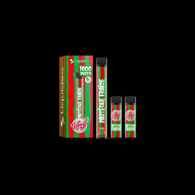 Pastèque Fraise - Starter Kit Wpuff 600 Original Pod 2ml - Liquideo - Boite Pastèque Fraise - Starter Kit Wpuff 600 Original Pod 2ml - Liquideo - Boite