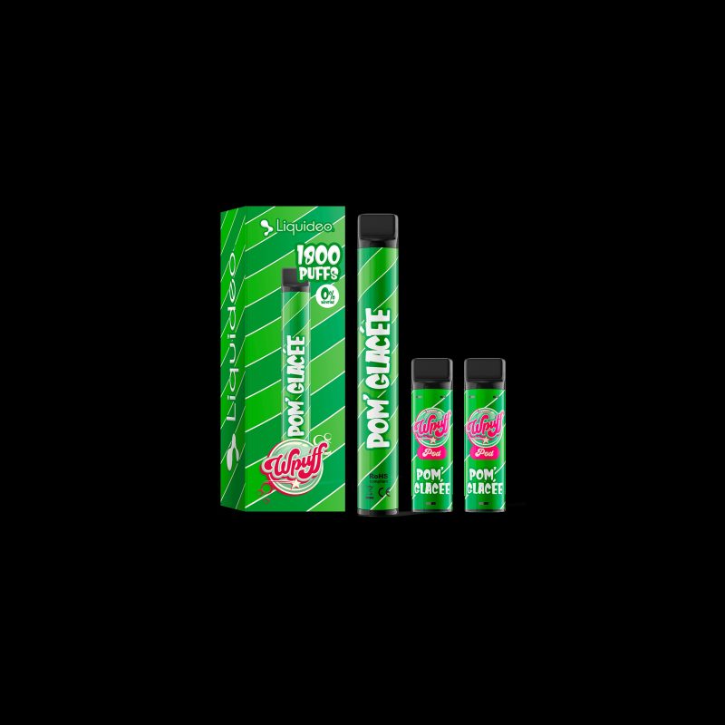 Pom'Glacée - Starter Kit Wpuff 600 Original Pod 2ml - Liquideo - Boite Pom'Glacée - Starter Kit Wpuff 600 Original Pod 2ml - Liquideo - Boite