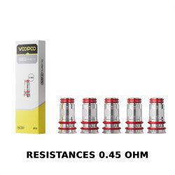 Pack de 5 x résistances Pnp X - Voopoo V2 - 0.45 Ohm