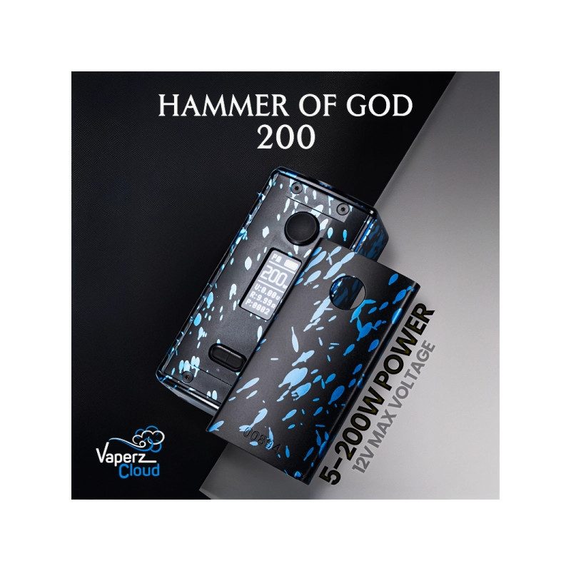 Box Hammer of God 200 200W 2x18650 - Vaperz Cloud - Infos Box Hammer of God 200 200W 2x18650 - Vaperz Cloud - Infos