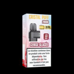 Cartouche Cristal Puff 28K x8 - Cerise Glacée 10mg & 20mg | Cristal Puff
