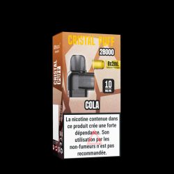 Cartouche Cristal Puff 28K x8 - Cola 0mg, 10mg & 20mg | Cristal Puff