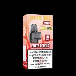 Cartouche Cristal Puff 28K x8 - Fruits Rouges 0mg, 10mg & 20mg | Vape Premium