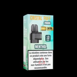 Cartouche Cristal Puff 28K x8 - Menthol 10mg & 20mg | Vape Premium