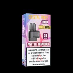 Cartouche Cristal Puff 28K x8 - Myrtille Framboise 0mg, 10mg & 20mg | Vape Saveur Intense