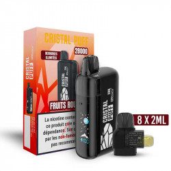 Cristal Puff 28K Fruits Rouges 0mg, 10mg & 20mg | Puff Performante et Saveur Intense