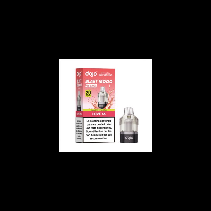 Love 66 - Cartouche Dojo Blast - 10mL 20mg - Vaporesso