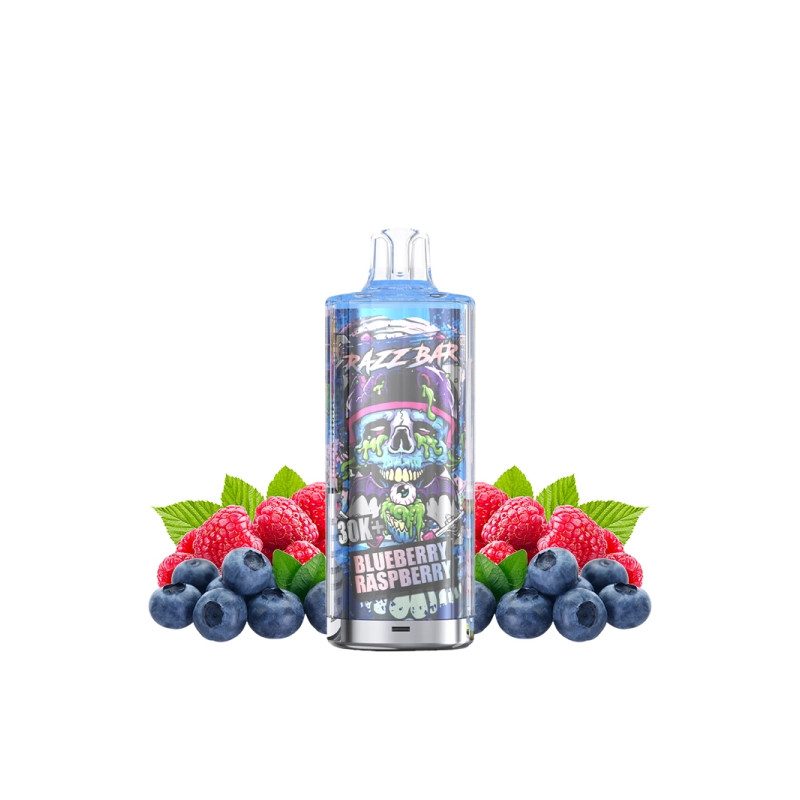 Blueberry Raspberry - Pack 30K 650mAh 20 2ml / 20mg - RazzBar Blueberry Raspberry - Pack 30K 650mAh 20 2ml / 20mg - RazzBar