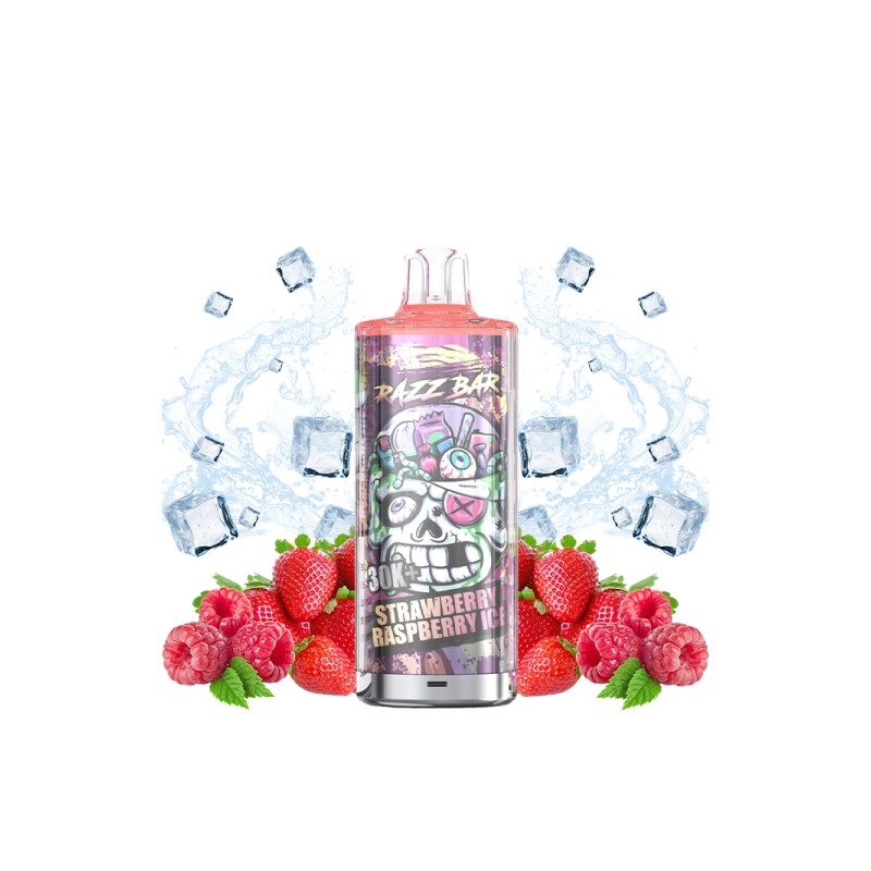 Strawberry Raspberry Ice - Pack 30K 650mAh 20 2ml / 20mg - RazzBar