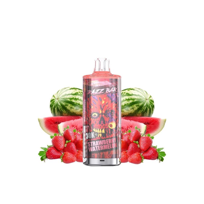 Strawberry Watermelon - Pack 30K 650mAh 20 2ml / 20mg - RazzBar Strawberry Watermelon - Pack 30K 650mAh 20 2ml / 20mg - RazzBar