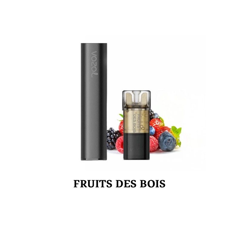Fruits des bois - Starter Kit Switch Pro Black Edition 10mg - Vozol Fruits des bois - Starter Kit Switch Pro Black Edition 10mg - Vozol