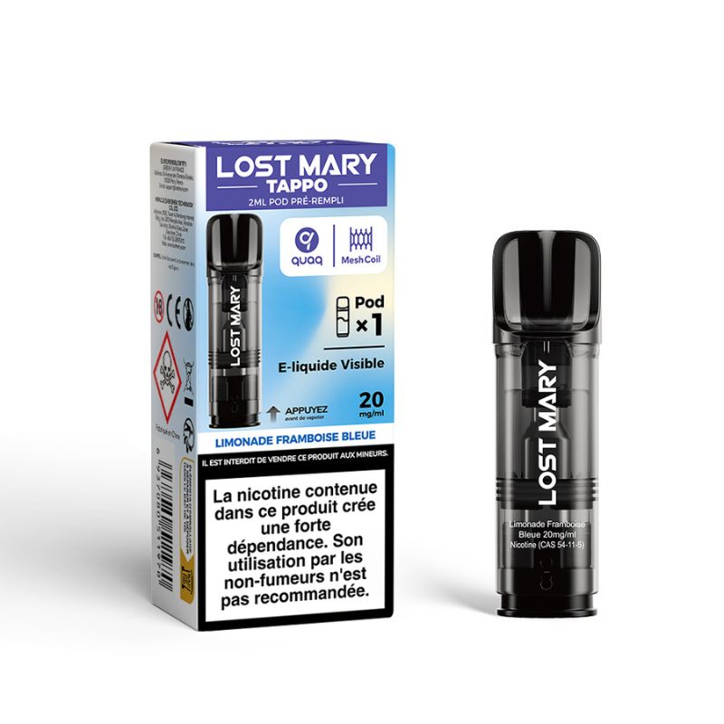 Limonade Framboise Bleu - Pod Tappo Air 2ml - Lost Mary