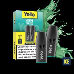 Menthe Glacée ePod - Yello - Vape Fraîche et Givrée avec Menthe Intense - 2 Cartouches