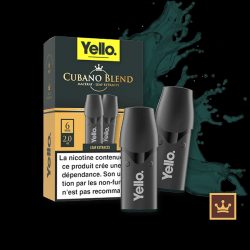 Cubano Blend ePod - Yello - Vape Authentique au Goût Tabac Classique - 2 Cartouches