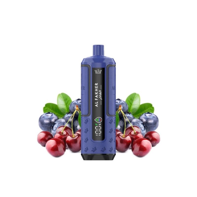 Kit Blueberry Cherry - 30k Hyper Max Advanced 950 mAh - Crown Bar by Al Fakher