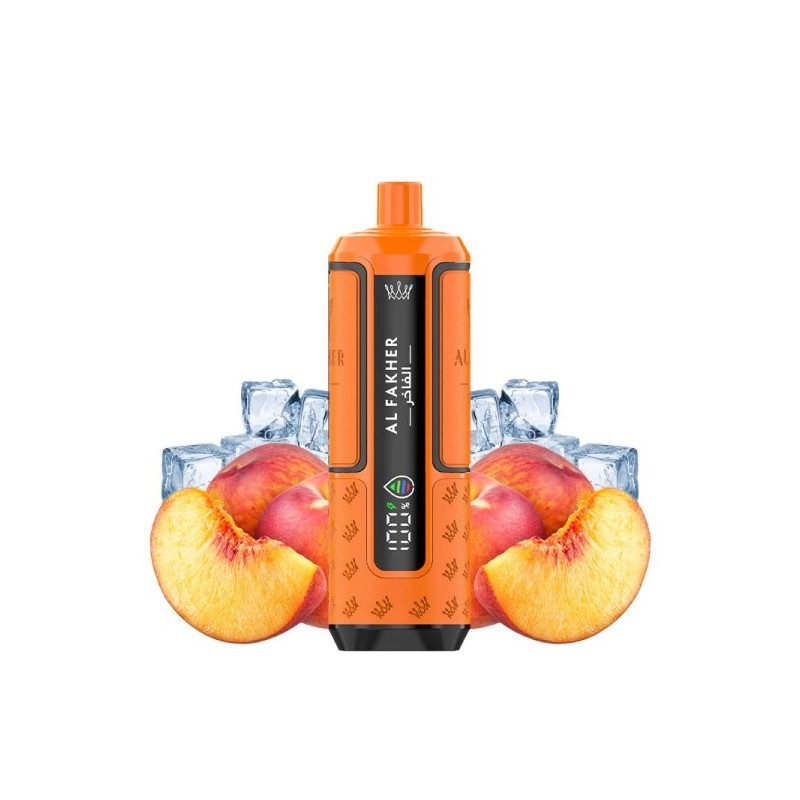 Kit Peach Ice - 30k Hyper Max Advanced 950 mAh - Crown Bar by Al Fakher