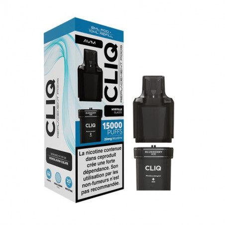 Myrtille Cassis - 1 x Cartouche Pré-Remplie Cliq 2ml 10ml 20mg - AVM