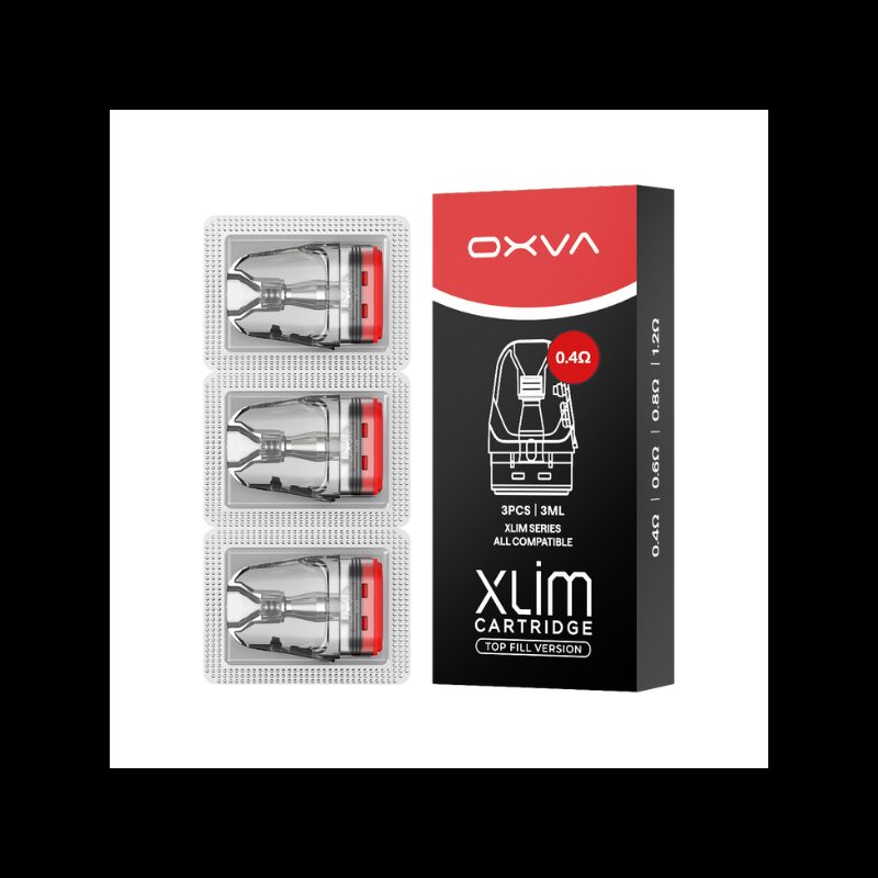 Pack de 3 Cartouches 3mL Xlim V3 - Oxva - 0.4 Ohm - Boite Pack de 3 Cartouches 3mL Xlim V3 - Oxva - 0.4 Ohm - Boite