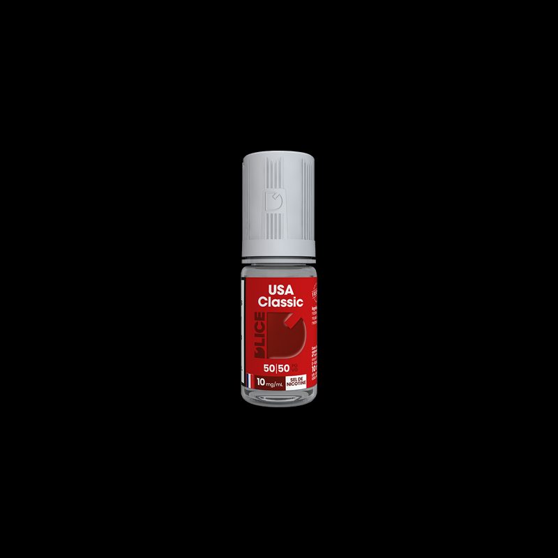 Pack 5 flacons USA Classic - Sel de Nicotine - DLice - 10 ml Pack 5 flacons USA Classic - Sel de Nicotine - DLice - 10 ml
