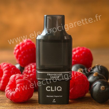 Framboise Cassis - 1 x Cartouche Pré-Remplie Cliq 2ml+10ml 20mg - AVM