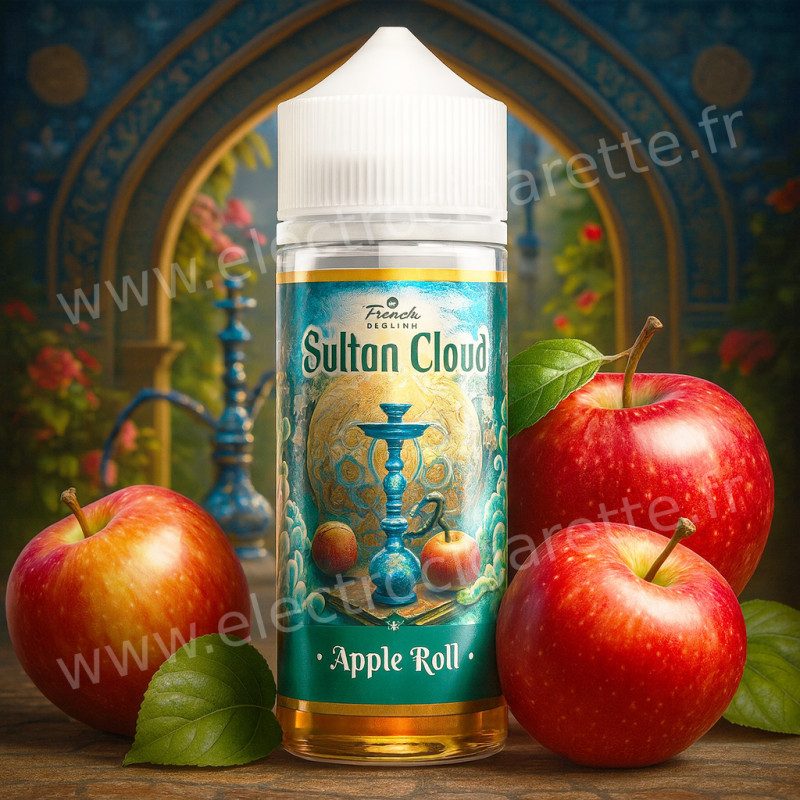 Apple Roll - Pomme Fraîche et Croquante - Sultan Cloud - Le French Liquide Apple Roll - Pomme Fraîche et Croquante - Sultan Cloud - Le French Liquide