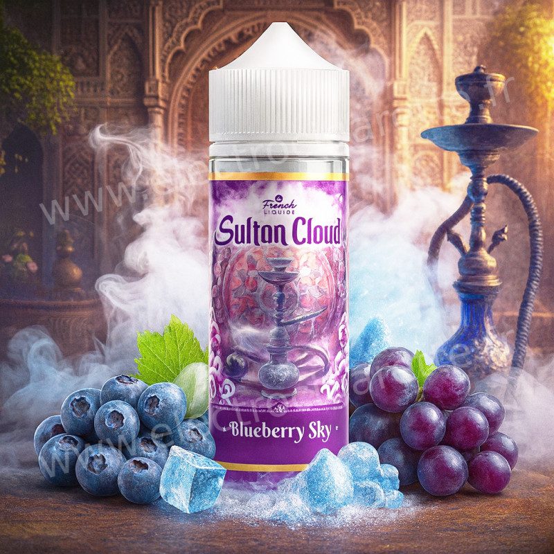 Blueberry Sky - Sultan Cloud - Le French Liquide - Lips 100ml Blueberry Sky - Sultan Cloud - Le French Liquide - Lips 100ml