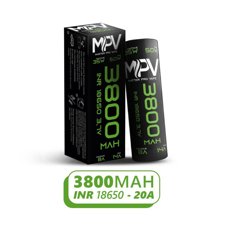 Accus MPV - 2800 mAh - INR 18650 - 20a - MG Vape
