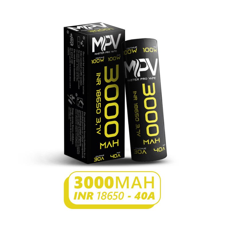 Accus MPV - 3000 mAh - INR 18650 - 40a - MG Vape