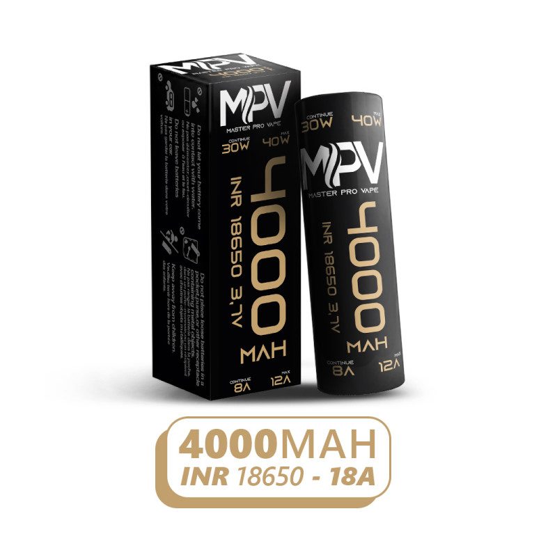Accus MPV - 4000 mAh - INR 18650 - 18a - MG Vape