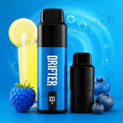 Limonade Framboise Bleu Glacée - Kit ou Pod Drifter Bar 6000 10 2ml 20mg - Drifter