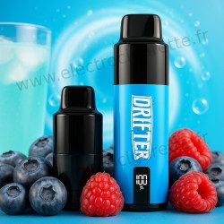 Myrtille Framboise Acidulée - Kit ou Pod Drifter Bar 6000 10 2ml 20mg - Drifter