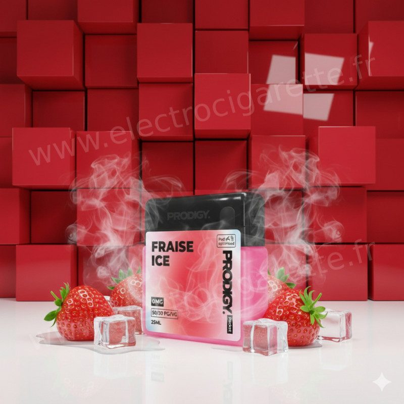 Fraise Ice - 0mg - 25ml - Prodigy Pocket by Vape Maker