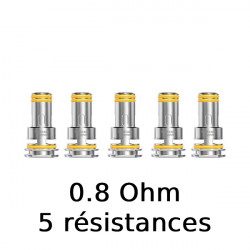 Pack de 5 x Résistances B MTL Series 0.8? - Geekvape