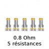 Pack de 5 x Résistances B MTL Series 0.8? - Geekvape