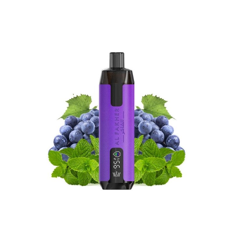 Grape Mint - Supermax 6k 20mg - Crown Bar by Al Fakher