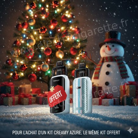 Noël - Pod Typhos Pro - Creamy Azure - 6ml 3000mAh - Uwell - 1 acheté, 1 Offert