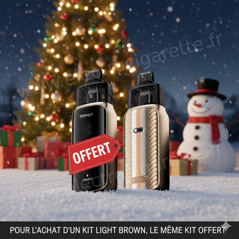 Noël - Pod Typhos Pro - Light Brown - 6ml 3000mAh - Uwell - 1 acheté, 1 Offert