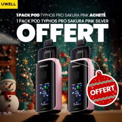 Offre Noël - Pod Typhos Pro - Sakura Pink - 6ml 3000mAh - Uwell - 1 acheté, 1 Offert