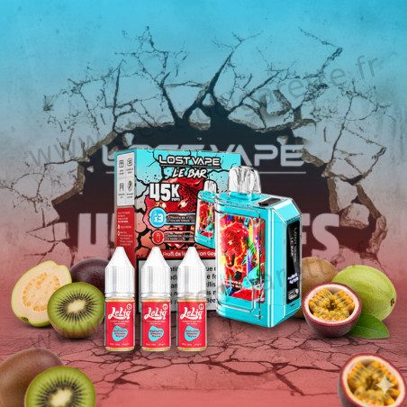 Kiwi Passion Goyave - Kit Le Bar 45k avec 3x10ml en 20mg - Lost Vape