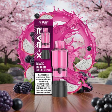 Black Dragon - Cartouche Pod Pré-remplie X-Line 15k - X-Bar