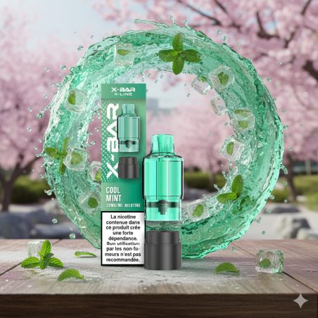 Cool Mint - Cartouche Pod Pré-remplie X-Line 15k - X-Bar